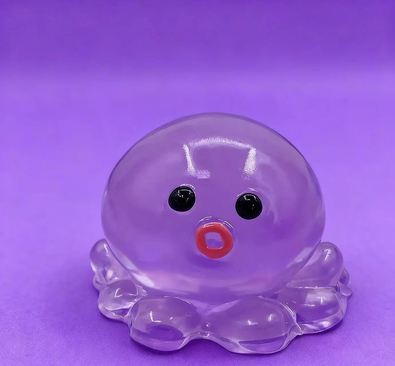 2Pcs Bubble Octopus Squishy Toy, Creative Stress Relief Fidget Toy for Kids (Purple)