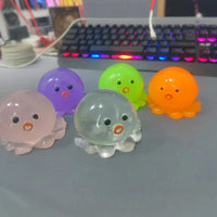 2Pcs Bubble Octopus Squishy Toy, Creative Stress Relief Fidget Toy for Kids (Purple)