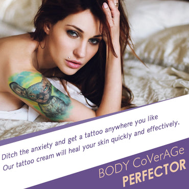 EELHOE Body Concealer Cream Prefect Cover Tattoo Scars Nourishing Skin Water and Sweat Resistant Smoothing Body Concealer Cream