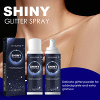 60ml Jaysuing Illuminating Glitter Spray Body Highlight Portable Versatile Shine Natural Sheen Easy Application Glitter Mist