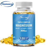Triple Magnesium Complex - Supports Muscle, Bone, Cardiovascular and Nervous System Health - 120 Capsules