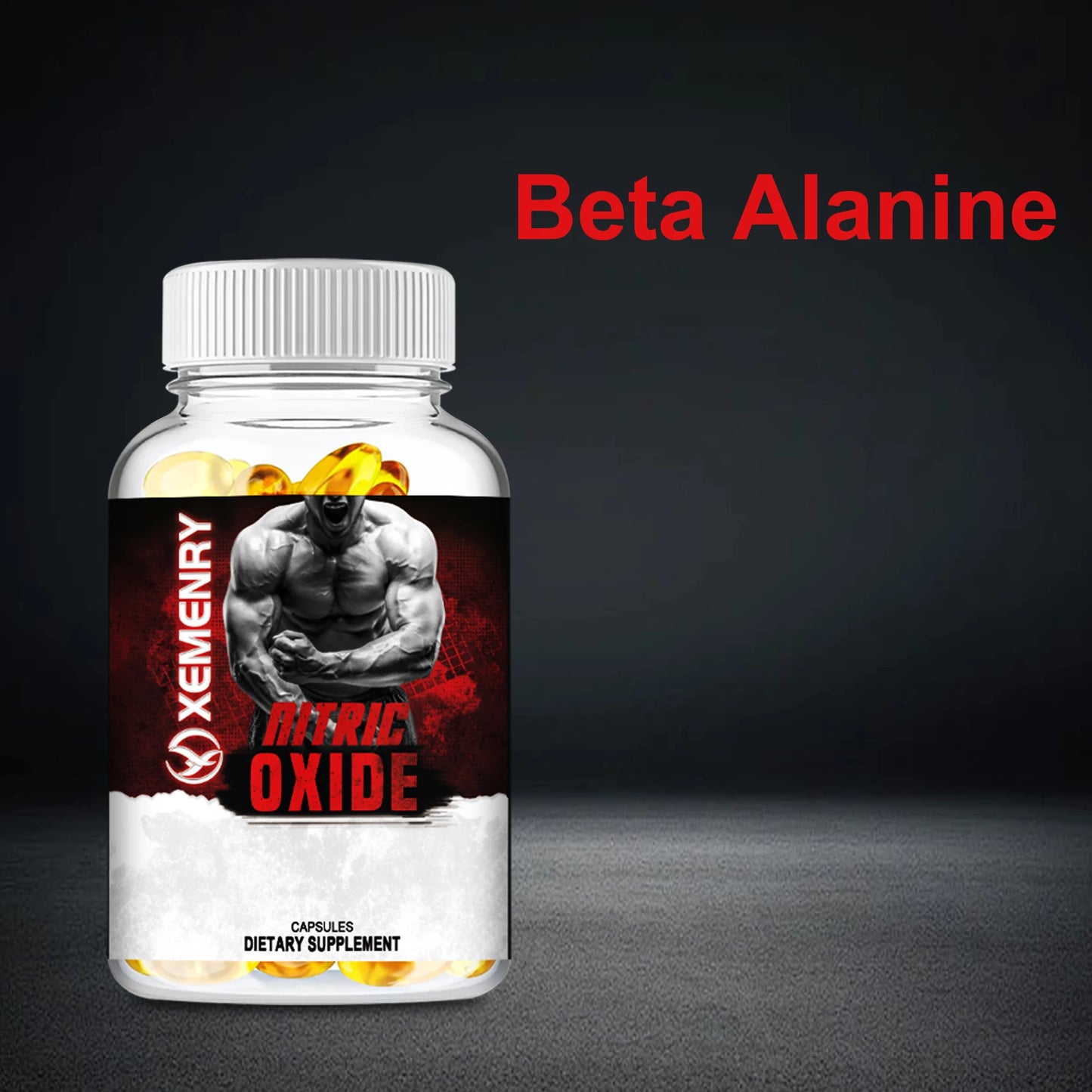 Nitric Oxide Supplement - Calcium, L-Arginine - Men's Health Supplement -120 Capsules