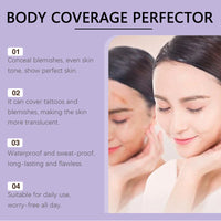 EELHOE 74mL Body Coverage Perfector, Even Skin Tone, Covering Tattoos, Universal For Face And Body, No Burden Makeup Effect
