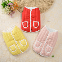 Pet Dog Coat Cotton Padded Puppy Vest Clothes for Small Medium Dogs Jacket with Pockets Coat French Bulldog Chihuahua Vest