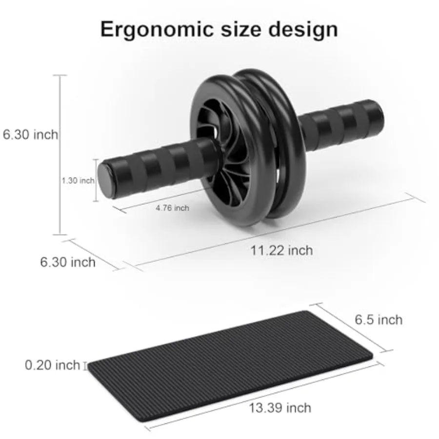 Abdominal Wheel Ab Roller for Home Workout Core Strengthening Fitness Equipment Adjustable Resistance Roller with Non-Slip Grip