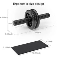 Abdominal Wheel Ab Roller for Home Workout Core Strengthening Fitness Equipment Adjustable Resistance Roller with Non-Slip Grip