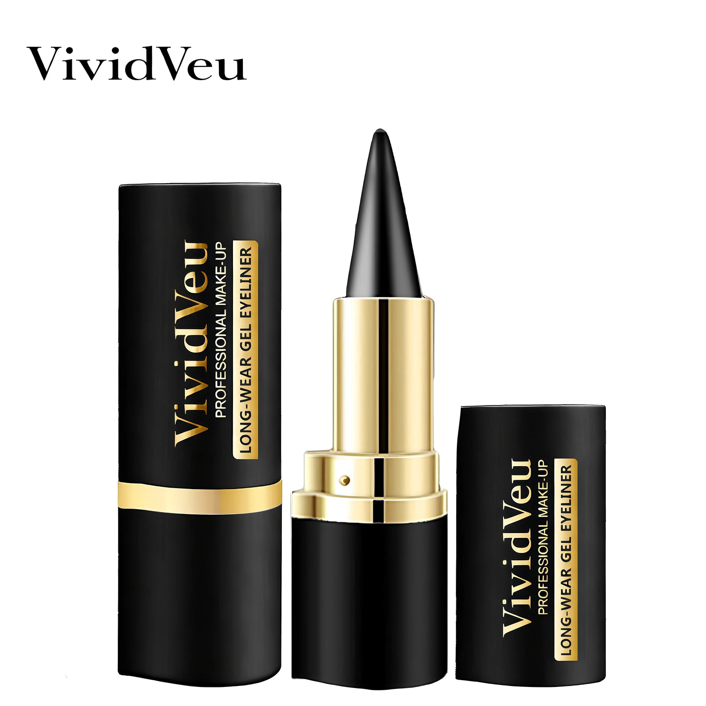 2-pack of waterproof and sweatproof eyeliners - multi-purpose design, smudge-proof and fade-resistant, beginner-friendly.