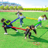 Elastic Rope Loop Kindergarten Outdoor Sport Toys - Team Cooperation Training Equipment Southeast Northwest Running Kids Game