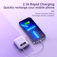 Rechargeable Battery DIY Kit 18650 Power Bank Charge Storage Box Digital Display 4 Output Interface for Charging Mobile Phones