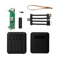 Rechargeable Battery DIY Kit 18650 Power Bank Charge Storage Box Digital Display 4 Output Interface for Charging Mobile Phones