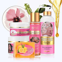 AILKE Natural Skin Brightening Set, Clean Darkness, Acne, Stains, Moisturize, Lightening, Smooth, Improve Rough and Dry Skin