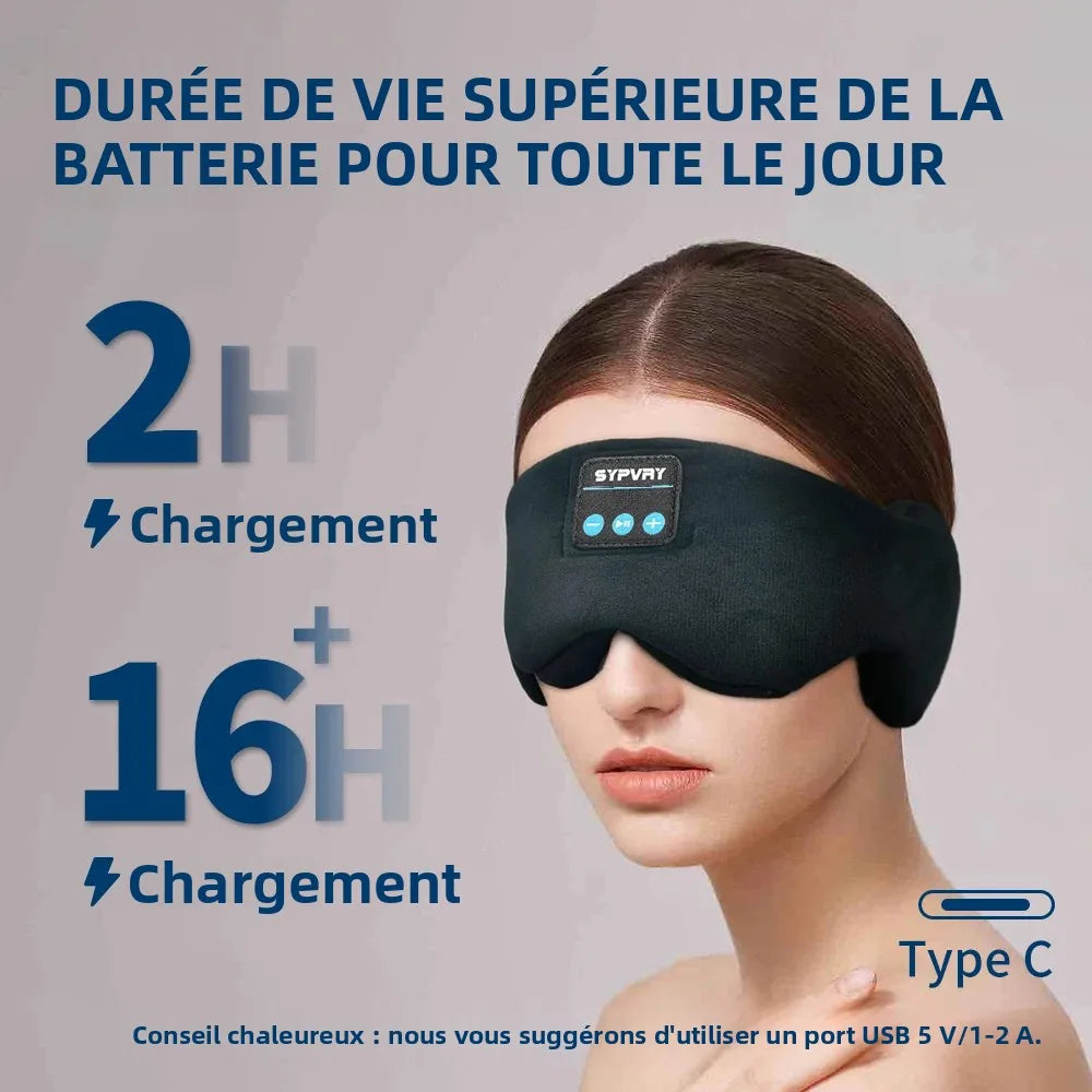 Bluetooth Eye Mask with Headphones for Sleeping Comfortable Bluetooth Sleep Mask with Immersive Headphones for Peaceful Sleep