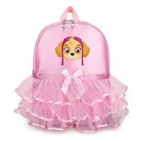 Paw Patrol Girl Lace Backpack Pink Skye Children Ballet Dance Bag Cute Bow Tie Kid Bagpack Trend Birthday Gift
