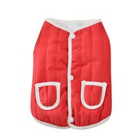 Pet Dog Coat Cotton Padded Puppy Vest Clothes for Small Medium Dogs Jacket with Pockets Coat French Bulldog Chihuahua Vest