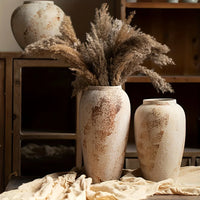 Elegant Retro White Speckled Ceramic Flower Pot - Exquisite Design Creates an Elegant Atmosphere, Suitable for Various Flowers, Unique Speckled Texture Adds Classical Beauty, Perfect for Decorating Home or Office Spaces