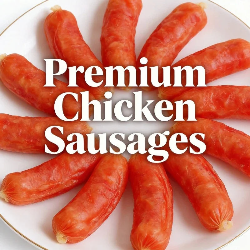 100g Chicken Sausage Dog Chew Sticks Tasty Dental Treats for Teeth Cleaning