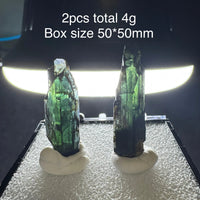 Natural Rare Brazil Vivianite Blue ironearth Mineral Specimen Healing Quartz Crystals Stone Rock Gemstone Box Size 50X50mm