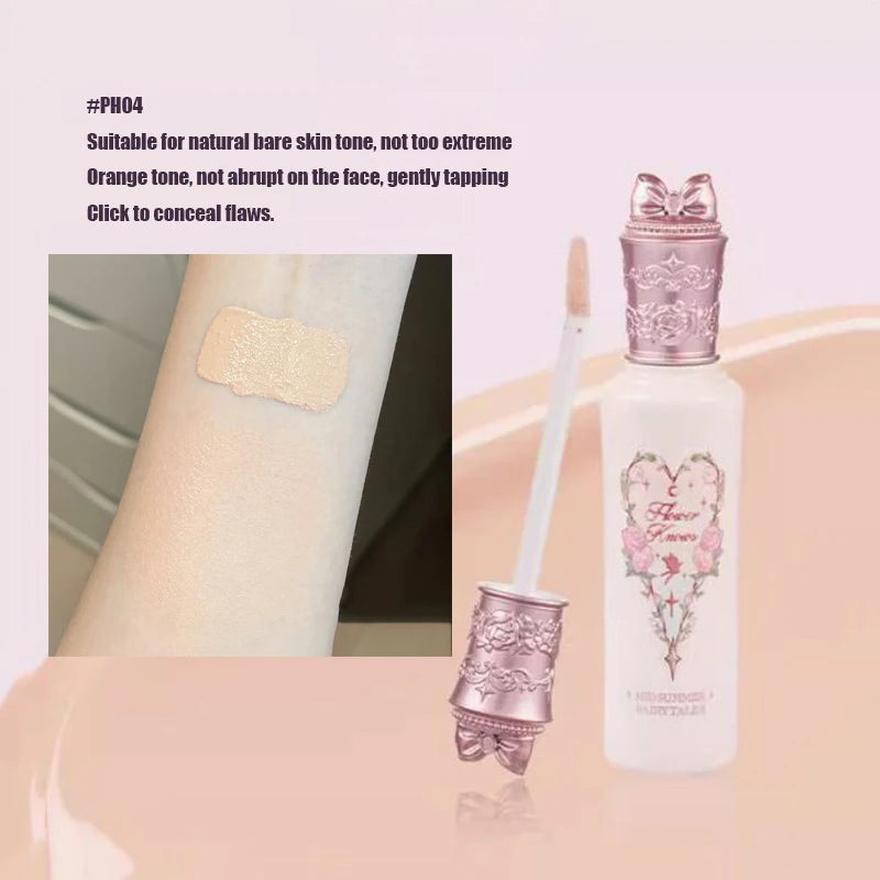 Flower Knows Sweetie Bear 4-Color Concealer Palette Long-Lasting Full Coverage Waterproof Creamy Texture Makeup