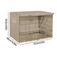 Oxford cloth Dog Kennel Cover Waterproof Windproof Pet Crate Protective Dog Kennel Cover Universal Fit For Indoor Outdoor Crates