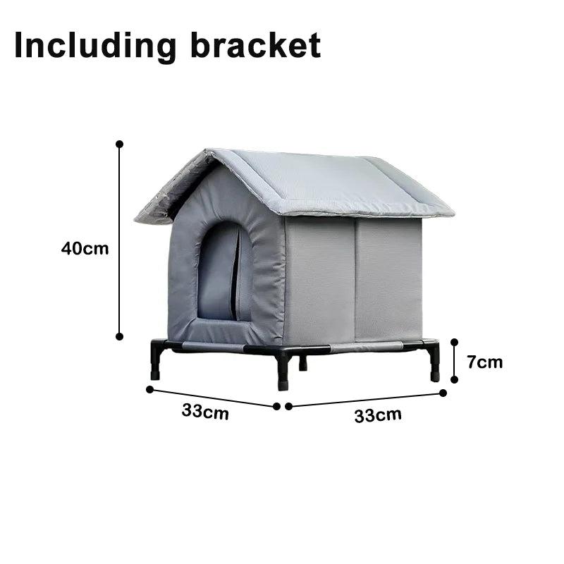 NewestStray Cat dog House Waterproof Outdoor Winter Warm Pet Cave Sleeping Beds Home Foldable Washable for Small Supplies