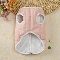 Pet Dog Coat Cotton Padded Puppy Vest Clothes for Small Medium Dogs Jacket with Pockets Coat French Bulldog Chihuahua Vest