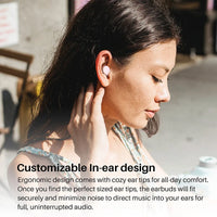 Refurbished TOZO TWS Earbuds in-Ear Wireless Bluetooth Headsets with With Mic Touch Control Sport Waterproof for Iphone Android