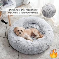 Winter Heated Constant Temperature Pet Bed 50CM Diameter Cat Bed Dog Bed USB Electric Blanket Small