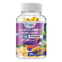 Glucosamine Chondroitin - with Turmeric, Boswellia, Quercetin - Supports Joint Health and Mobility - 120 Capsules