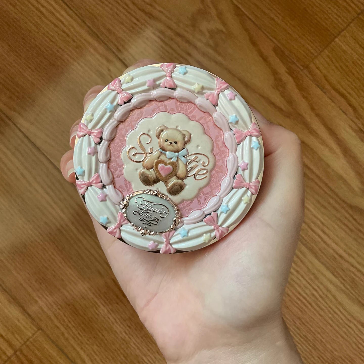 Flower Knows Sweetie Bear 4-Color Concealer Palette Long-Lasting Full Coverage Waterproof Creamy Texture Makeup