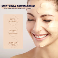 EELHOE CC Cream Waterproof Brightening Moisturizing Foundation Concealer Oil-Control Sunscreen SPF 50 Long Lasting Makeup Base