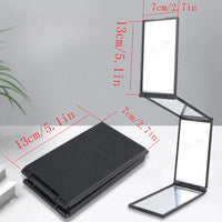 4 Way Mirror 360 Degree Handheld Desktop Portable Foldable Makeup Mirror For Self Hair Cutting Makeup Mirror Beauty Tool