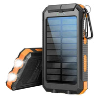 New Ready Stock Immediate Shipment 10000mAh Solar Power Bank Fast Charging Dual USB Outdoor Waterproof with Flashlight Compass