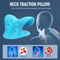 1Pcs Eva Neck and Shoulder Relaxer, Neck Relaxation and Cervical Spine Alignment, Chiropractic Pillow Neck Stretcher Massager