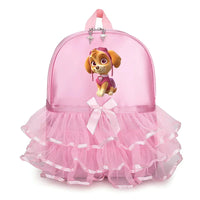 Paw Patrol Girl Lace Backpack Pink Skye Children Ballet Dance Bag Cute Bow Tie Kid Bagpack Trend Birthday Gift