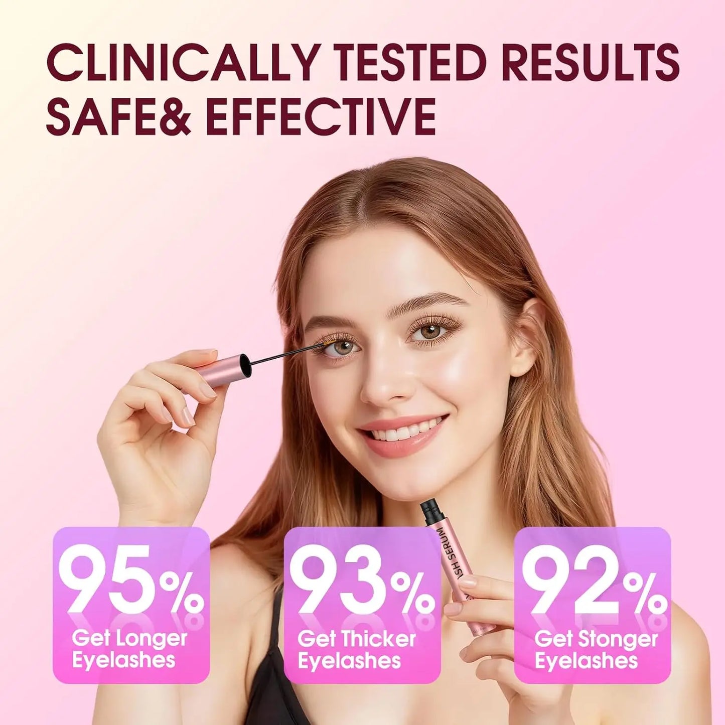 Lash Serum Nourishing Eyelash Enhancer Serum,Eyelash Growth Serum,Natural Ingredients,Longer and Thicker Eyelashes Cosmetics