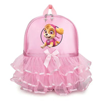 Paw Patrol Girl Lace Backpack Pink Skye Children Ballet Dance Bag Cute Bow Tie Kid Bagpack Trend Birthday Gift