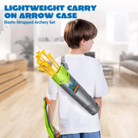 JOYFY Kids Bow Arrow Set with LED Flash Lights Outdoor Archery Set Toy with Suction Cup Arrows Great for Kids 6-12 Birthday Gift