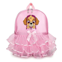 Paw Patrol Girl Lace Backpack Pink Skye Children Ballet Dance Bag Cute Bow Tie Kid Bagpack Trend Birthday Gift
