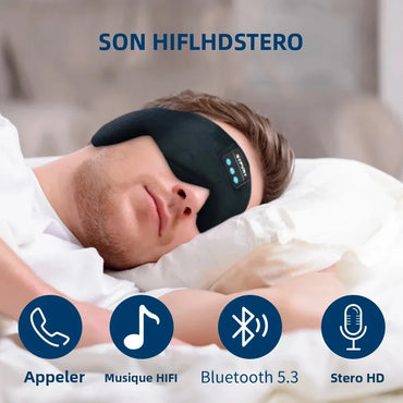 Bluetooth Eye Mask with Headphones for Sleeping Comfortable Bluetooth Sleep Mask with Immersive Headphones for Peaceful Sleep