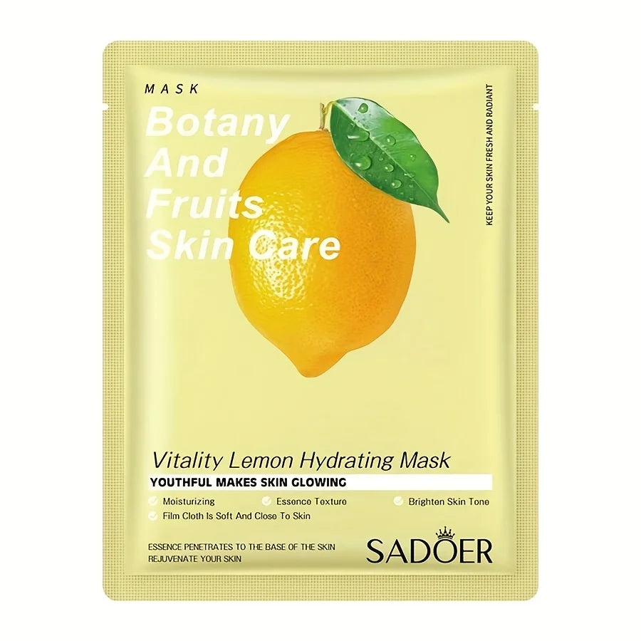 10pcs Botany & Fruit Sheet Mask Set | Hydrating and Refreshing Facial Skincare Variety Pack