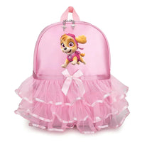 Paw Patrol Girl Lace Backpack Pink Skye Children Ballet Dance Bag Cute Bow Tie Kid Bagpack Trend Birthday Gift