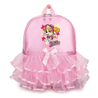 Paw Patrol Girl Lace Backpack Pink Skye Children Ballet Dance Bag Cute Bow Tie Kid Bagpack Trend Birthday Gift