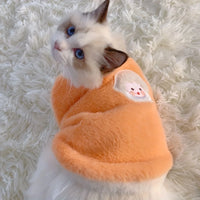 1pc Adorable Autumn and Winter Cat Winter Clothes,Thickened Vest for Warmth,Anti-Fall Design for Puppies,Kittens,and Small Pets