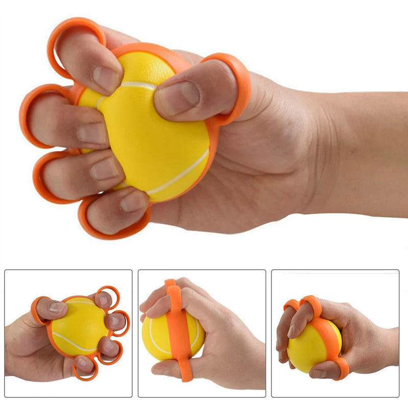 1PC Hand Therapy Ball,Finger Exercise Grip Strength Trainer for Rehabilitation,Arthritis,Elderly, Stress Relief  Muscle Recovery