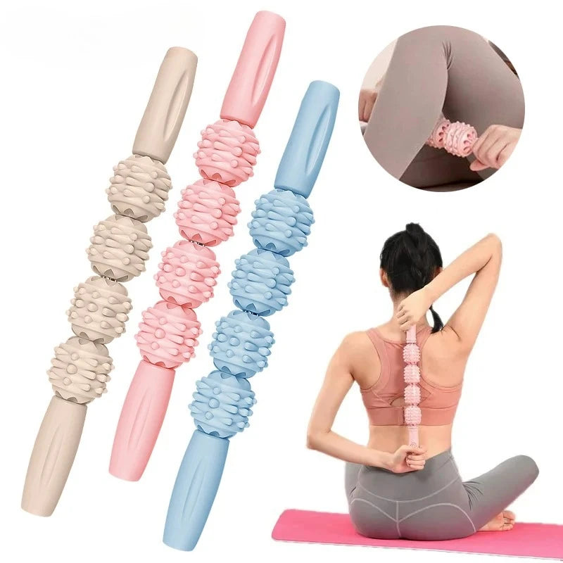 Muscle Roller Stick Handheld Fascia Tool, Body Roller for Muscles Deep Tissue, Massage Stick Roller for Shin Splints, Back,Thigh