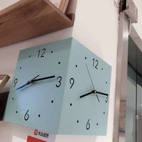 2026Simple and creative corner double-sided wall clock, double-sided clock, living room, silent corner clock, universal