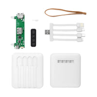 Rechargeable Battery DIY Kit 18650 Power Bank Charge Storage Box Digital Display 4 Output Interface for Charging Mobile Phones