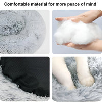 Winter Heated Constant Temperature Pet Bed 50CM Diameter Cat Bed Dog Bed USB Electric Blanket Small