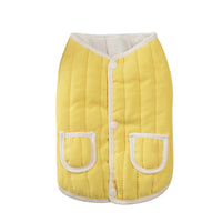 Pet Dog Coat Cotton Padded Puppy Vest Clothes for Small Medium Dogs Jacket with Pockets Coat French Bulldog Chihuahua Vest