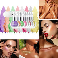 Star Glitter Spray, Body Makeup Highlighter, 3D Glitter Laser Fine Powder, Suitable For Performance And Dance, Clavicle And Body